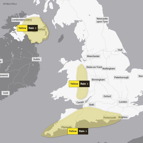 A Met Office weather warning map for Friday, 6 February 2026. Pic: Met Office