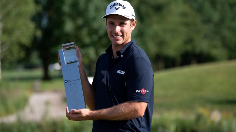 Golf: European Tour - International Open, singles, men, 4th round. Golf professional Andrea Pavan from Italy