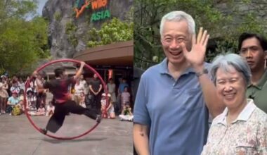 Busker gets a surprise after spotting SM Lee watching his performance at Rainforest Wild Asia
