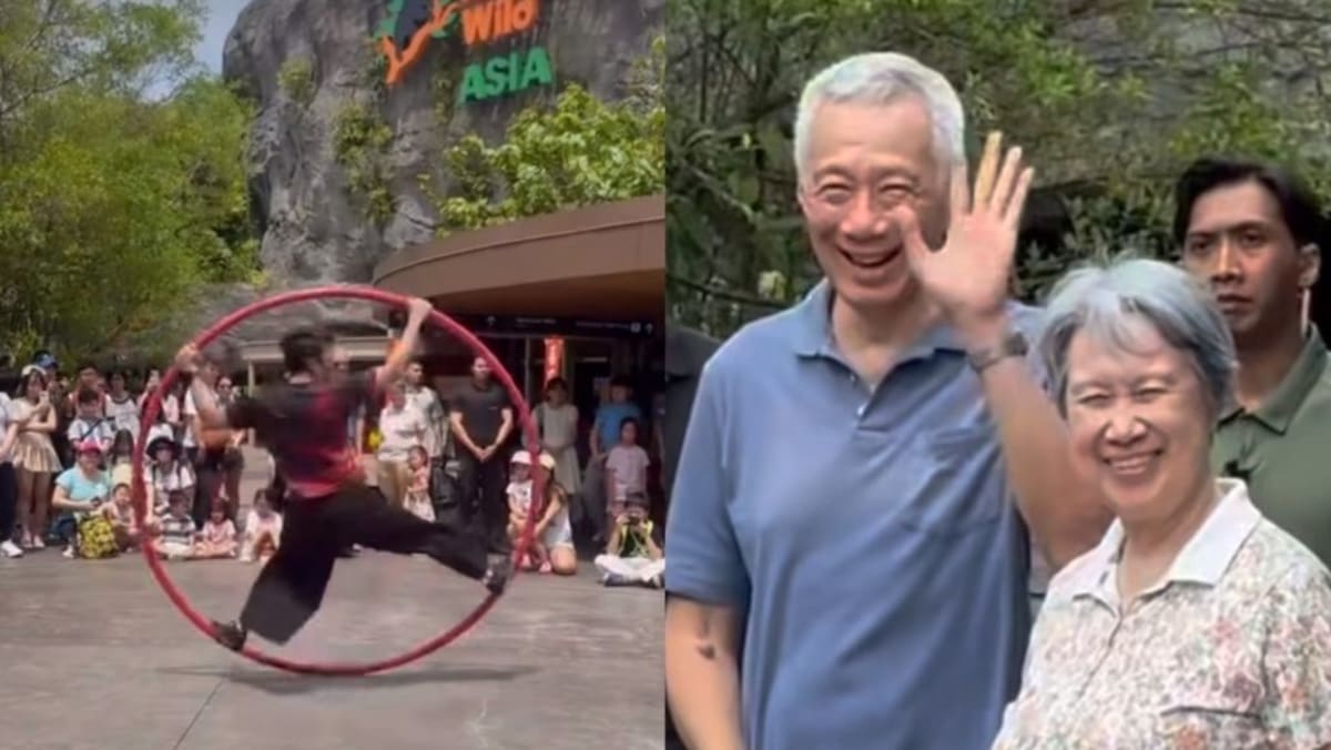 Busker gets a surprise after spotting SM Lee watching his performance at Rainforest Wild Asia
