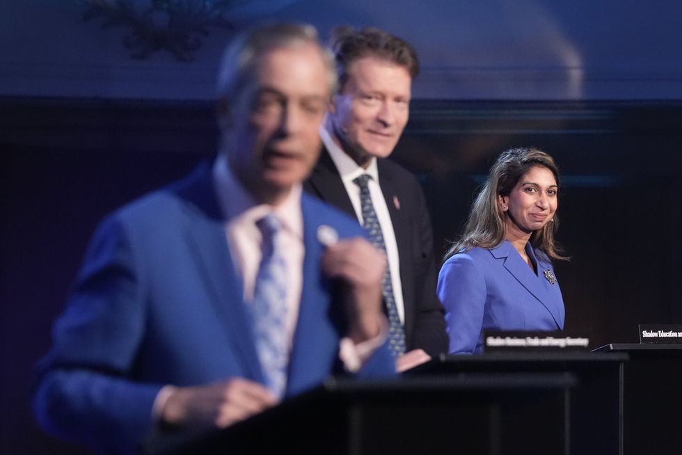 Suella Braverman (right)