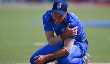 the-42-year-old-suffered-the-injury-while-fielding-against-scotland-and-will-undergo-further-medical-evaluations