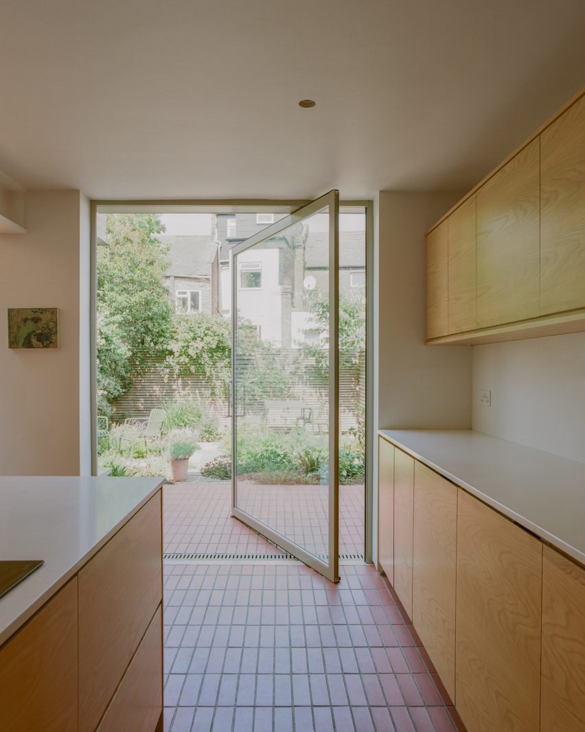 Expanded kitchen within Denmark Hill extension