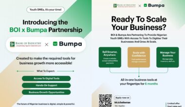 Call For Applications: BOI x Bumpa Free 6-Month Digital Business Tools for