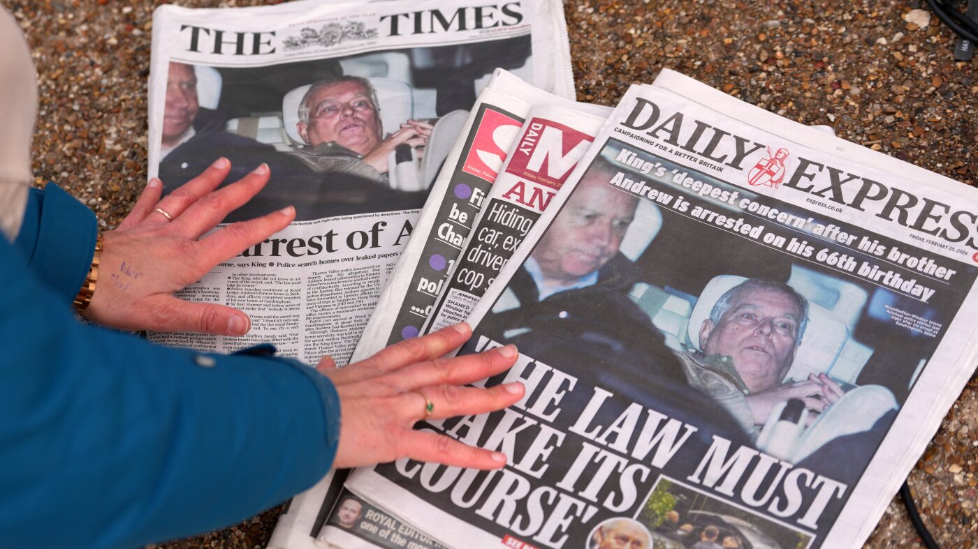 U.K. police search ex-Prince Andrew's home again over Epstein ties : NPR