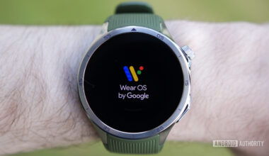 Wear OS logo on the OnePlus Watch 3.