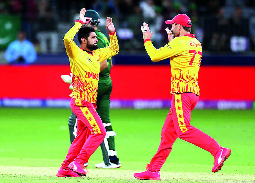 Zimbabwe stunned Pakistan by one run in the 2022 T20 World Cup. (PTI) Zimbabwe stun Pakistan by one run