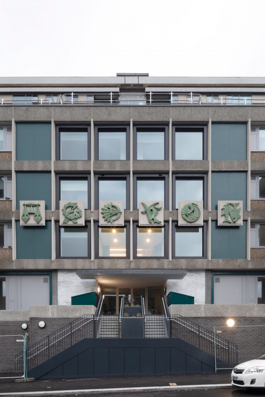Brutalist office block in London