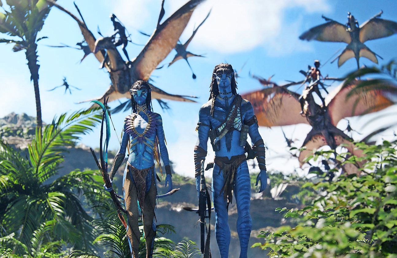 Neytiri and Jake Sully in Avatar: Fire and Ash