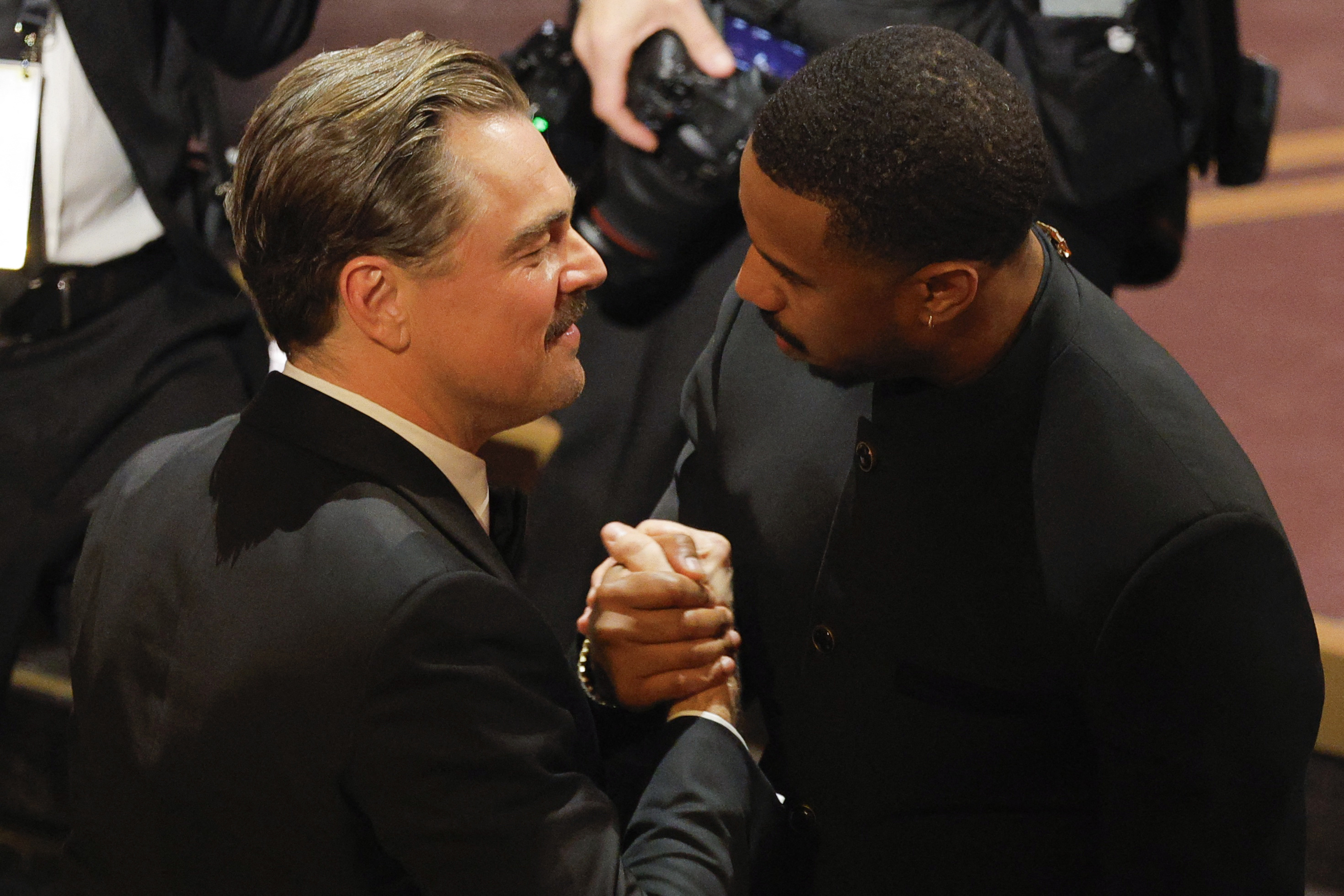 Leonardo DiCaprio and Michael B Jordan