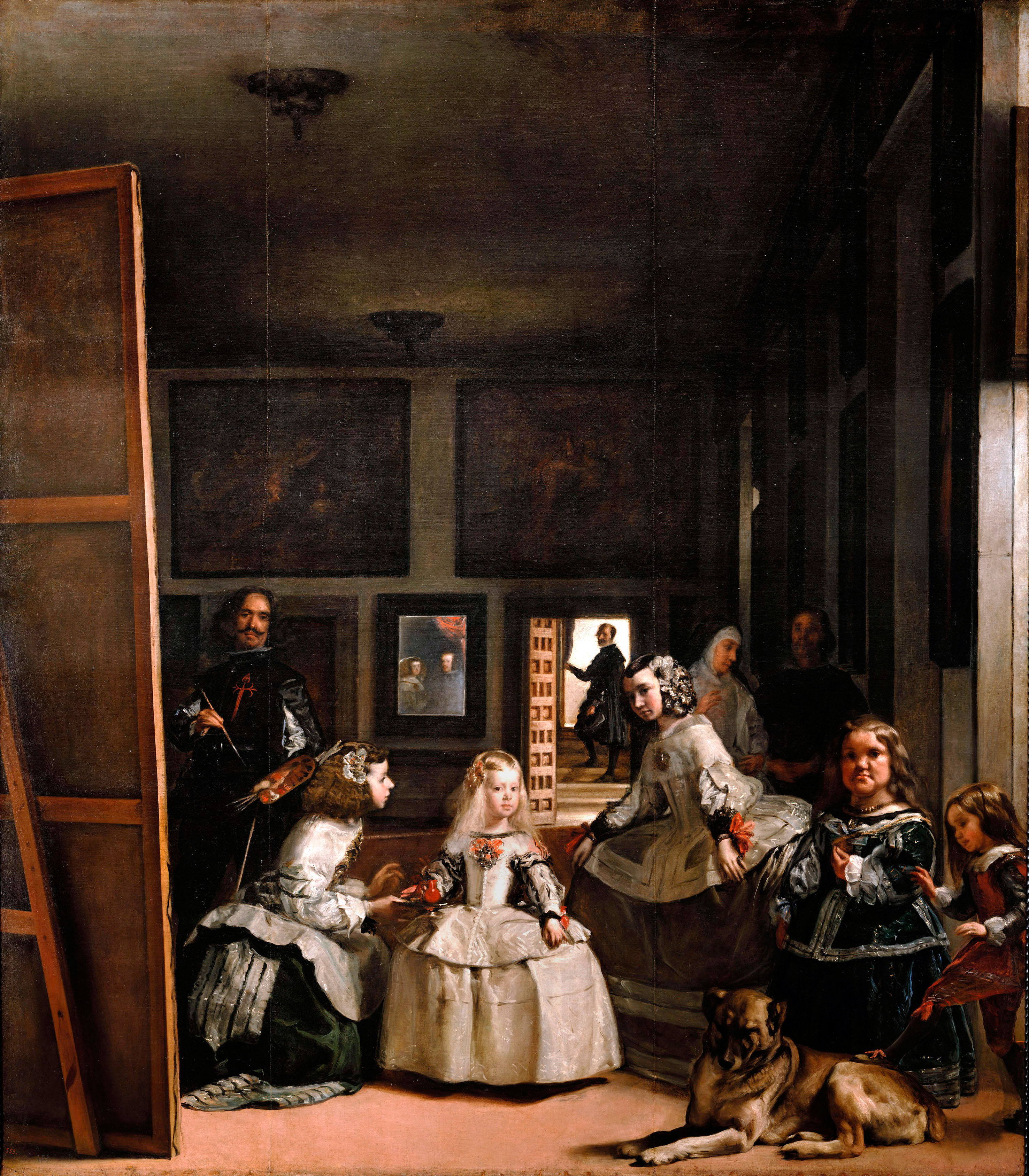 Painting "Las Meninas" by Diego Velázquez, showing the Infanta Margarita Teresa and her entourage.