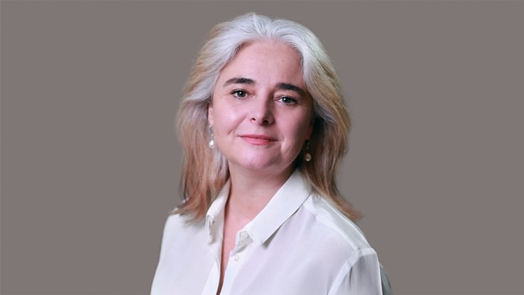 Patricia Hidalgo Reina, Director of BBC Children's & Education, smiles at the camera.