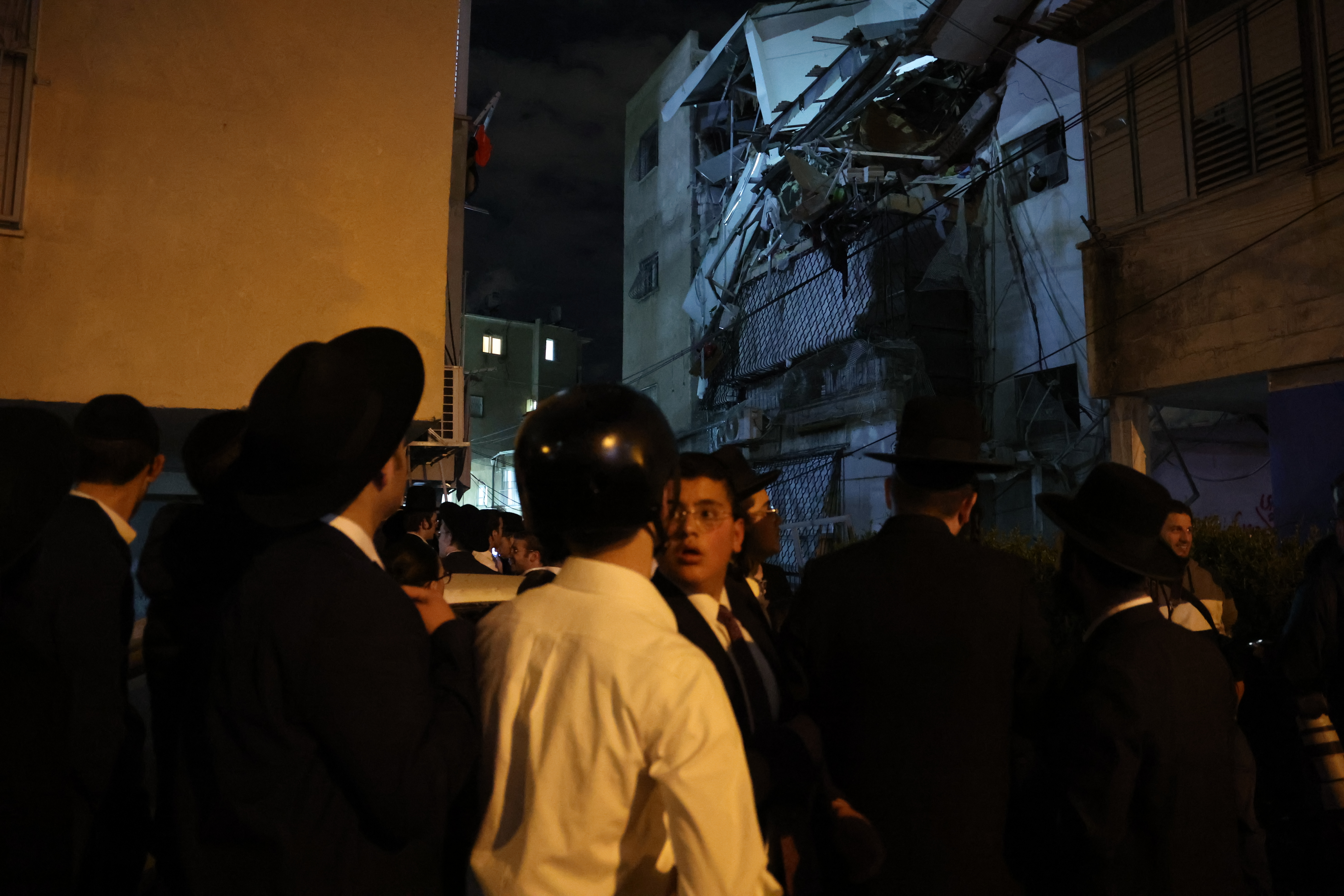 Iranian missile debris hits building in Bnei Brak