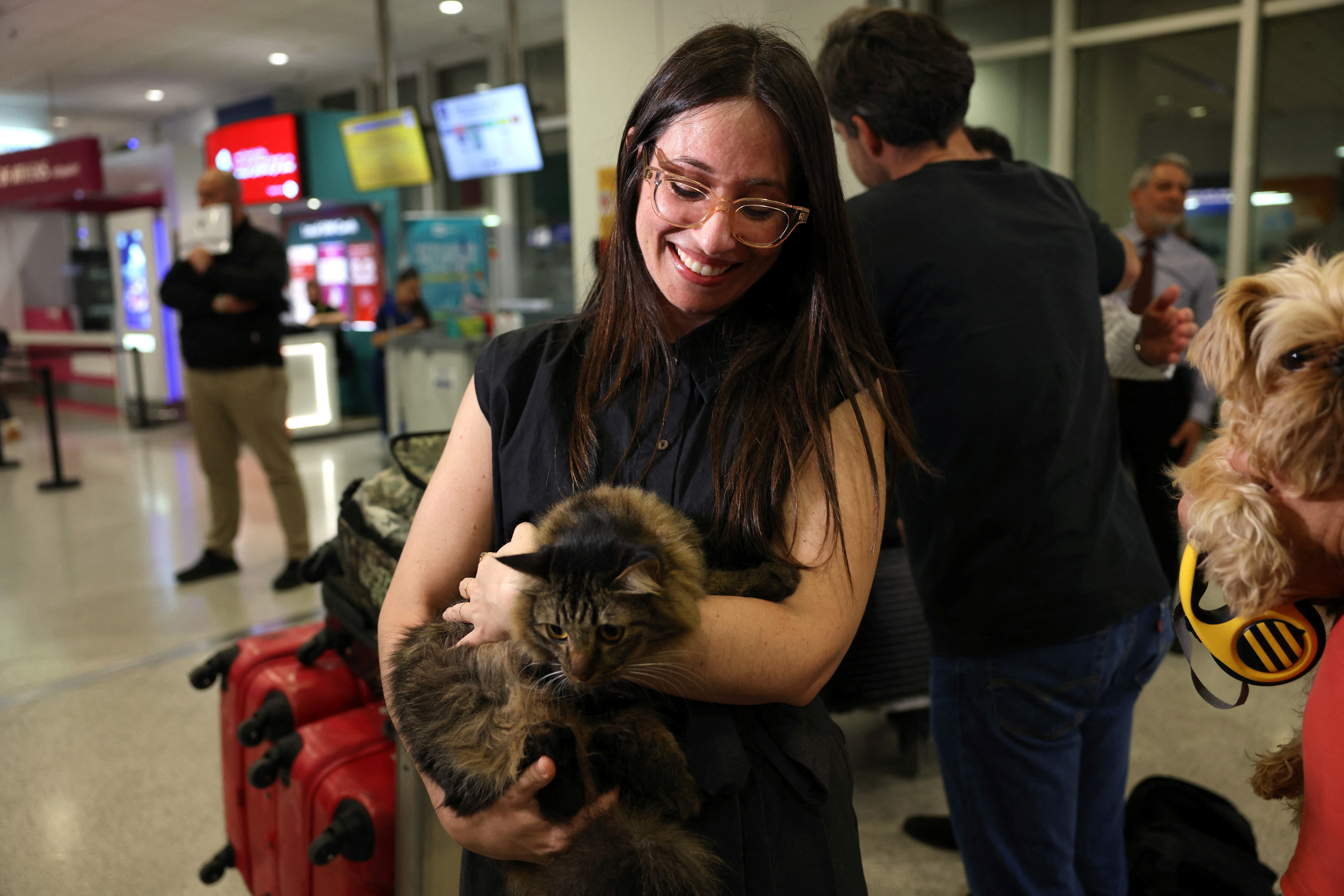 Danai Koukoulomati and her cat Muay Thai