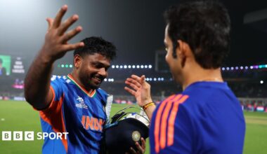 BBC Sport microphone and phone