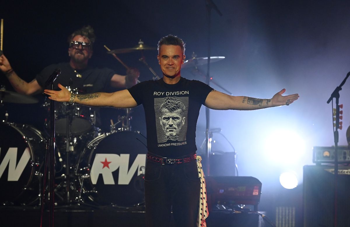 Robbie Williams performed at Aviva Studios in Manchester on Friday, February 27