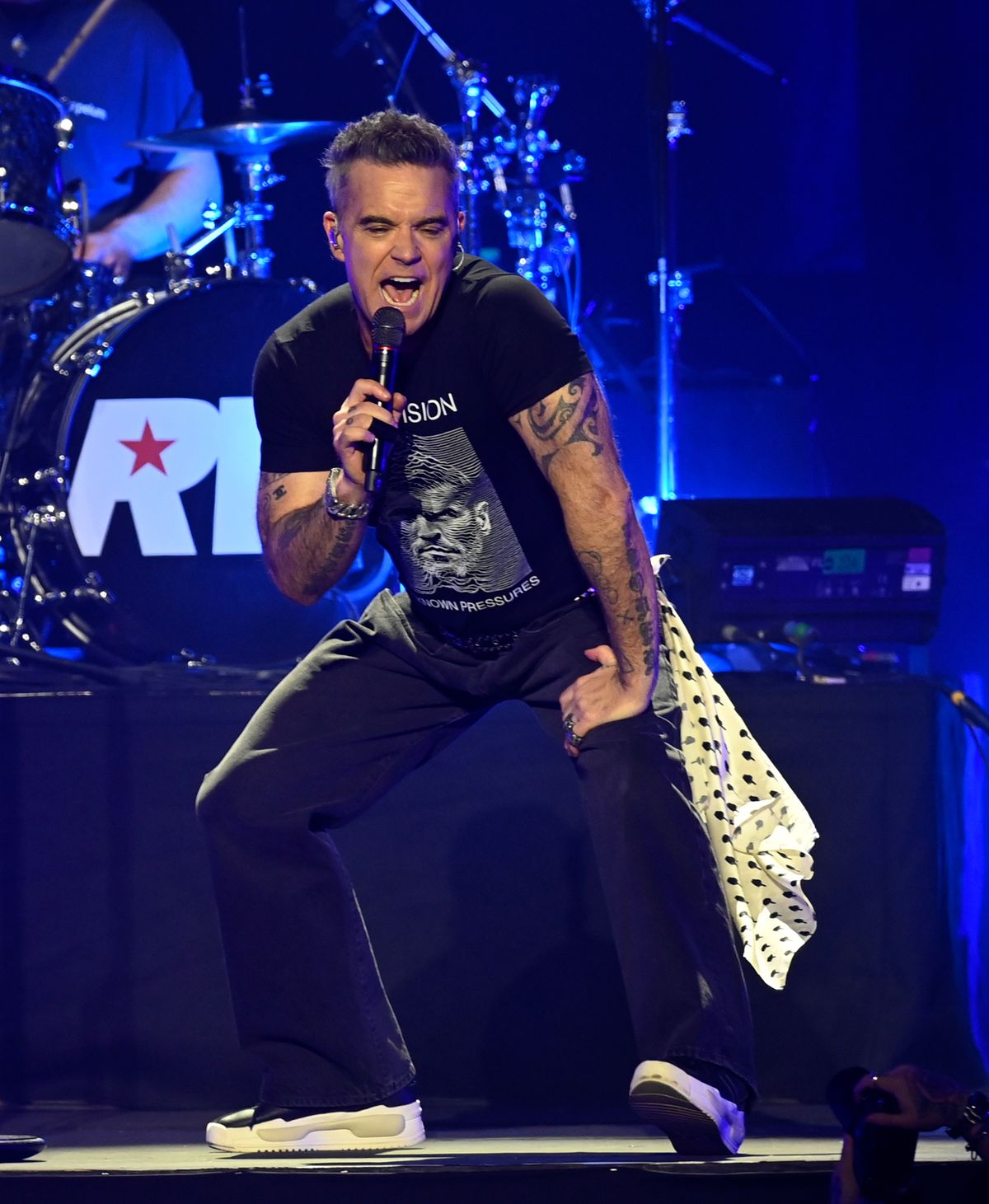 Robbie Williams War Child Gig At Aviva Studios in Manchester