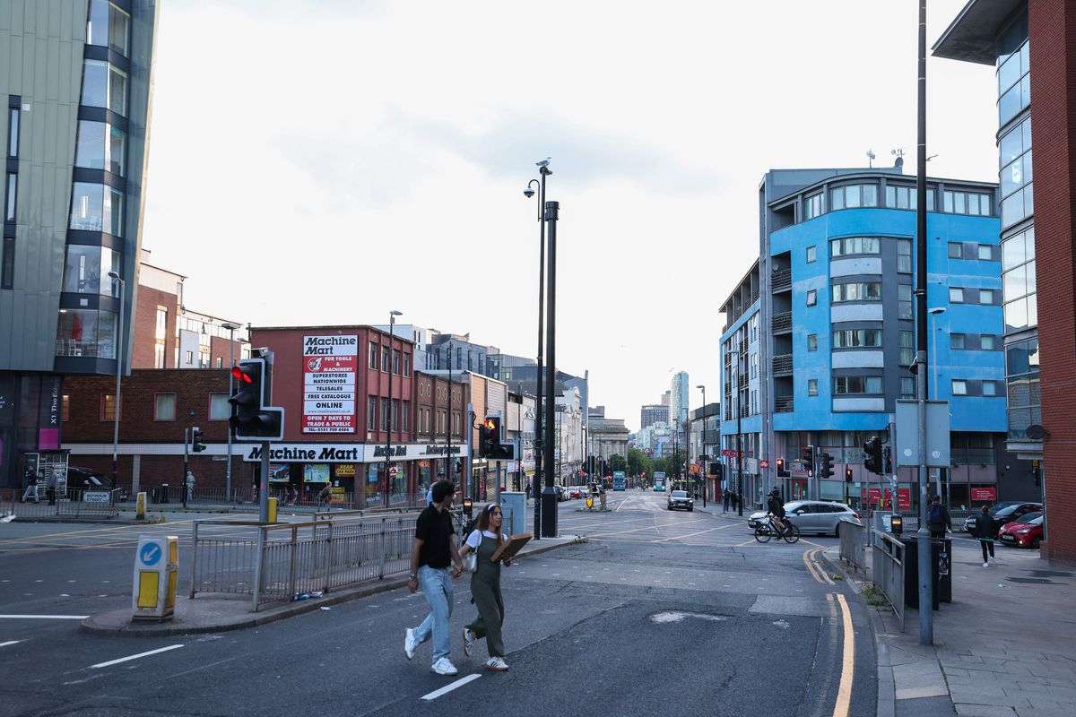 A general view of London Road, with Norton Street on the right