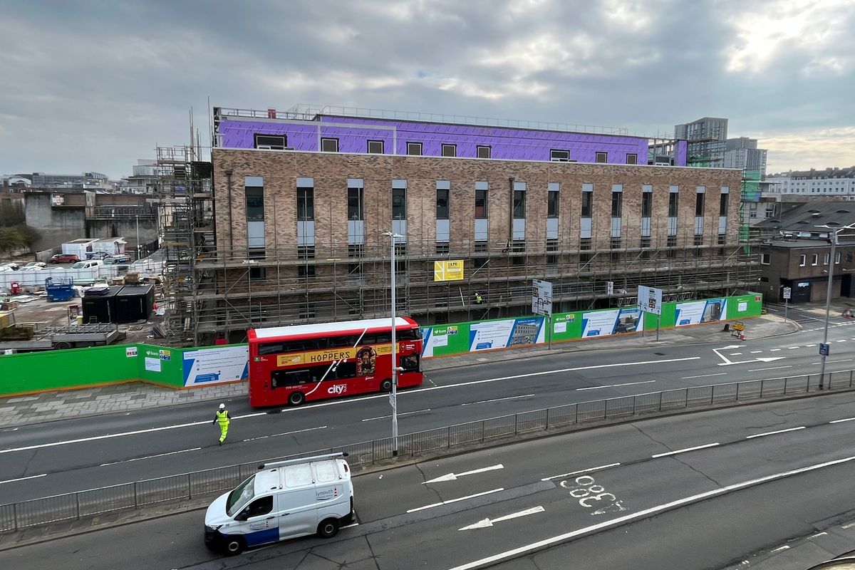 A second community diagnostics centre could be built next to this one under construction at Colin Campbell Court in Plymouth