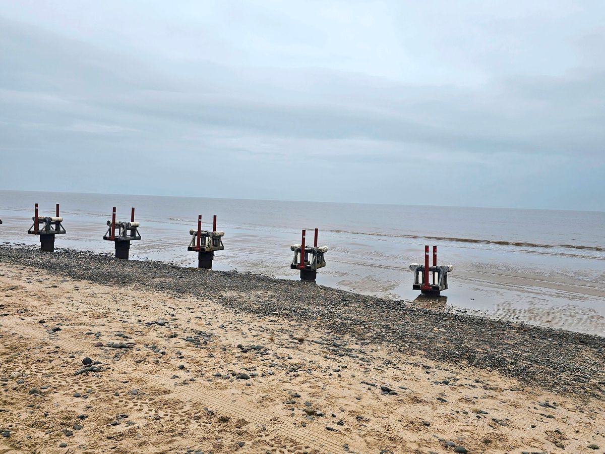 The steel supports are expected to be removed in early April