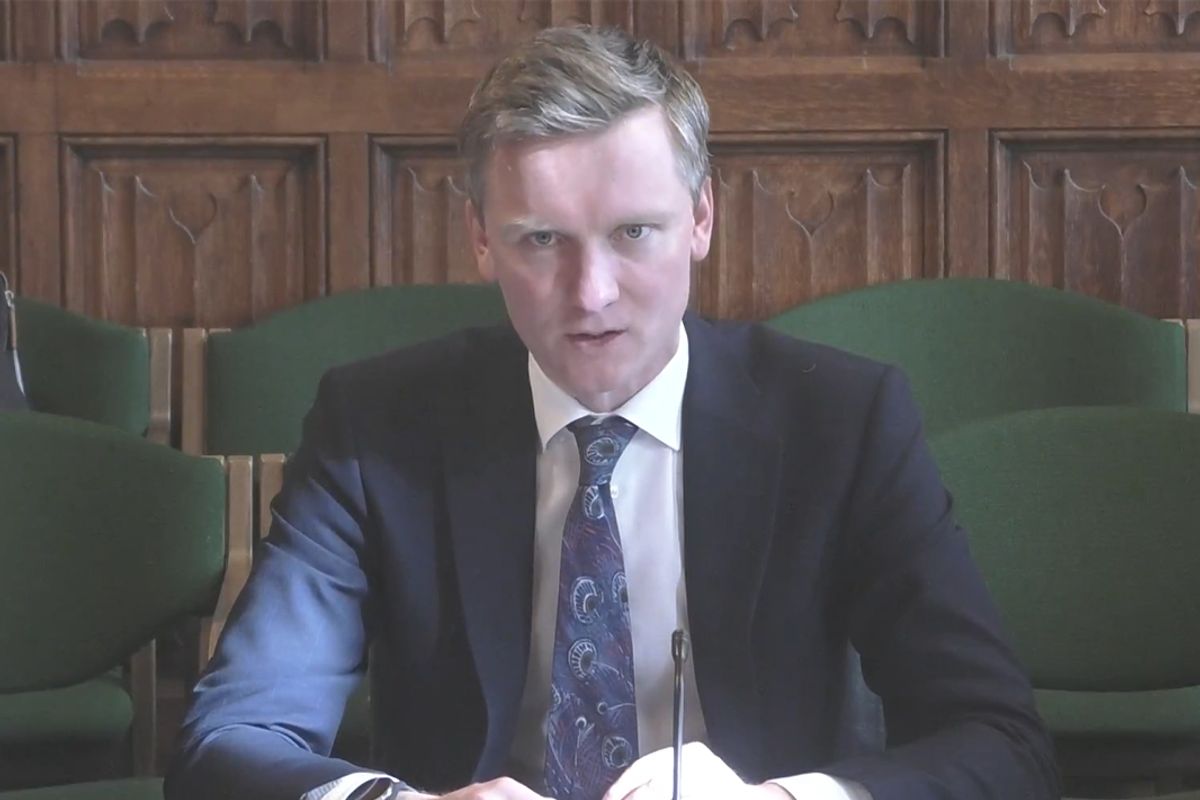 Pensions minister Torsten Bell speaking to MPs