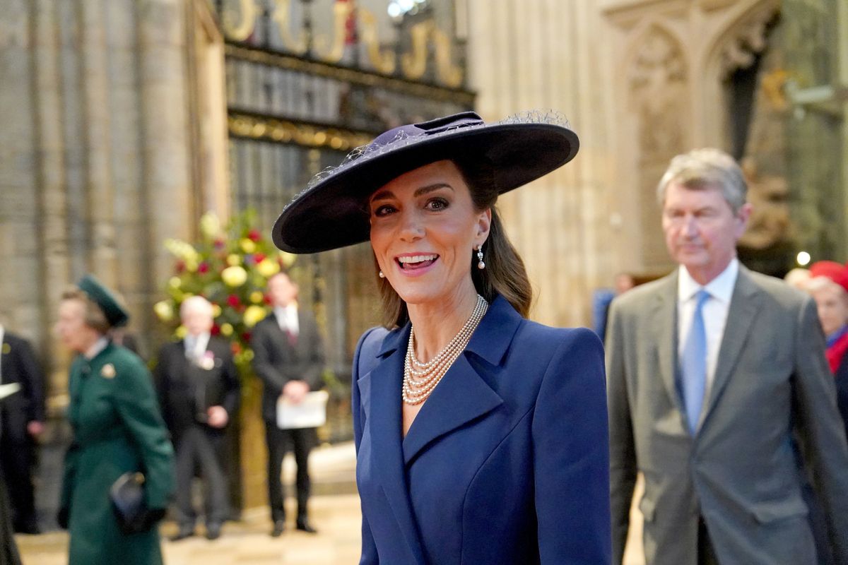 The Princess of Wales at the ceremony today