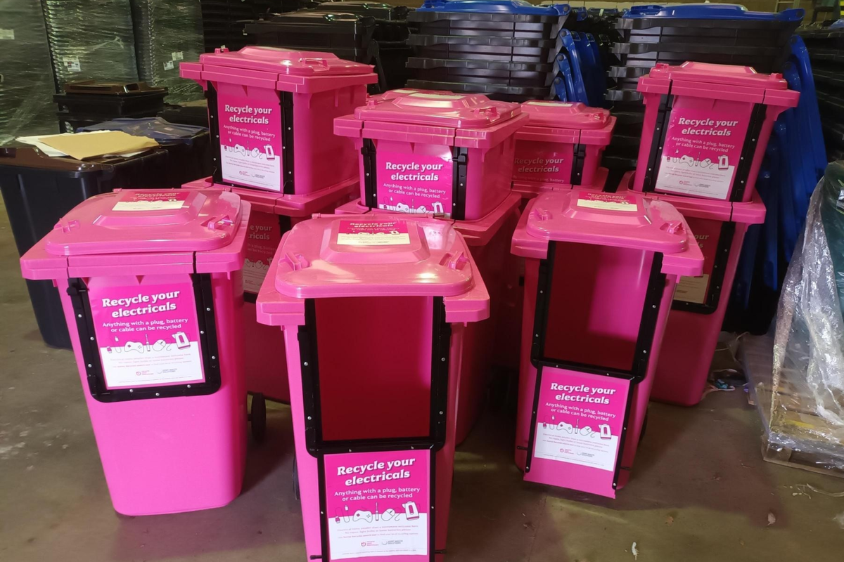 The pilot scheme aims to encourage residents to dispose of their unwanted small electronics 