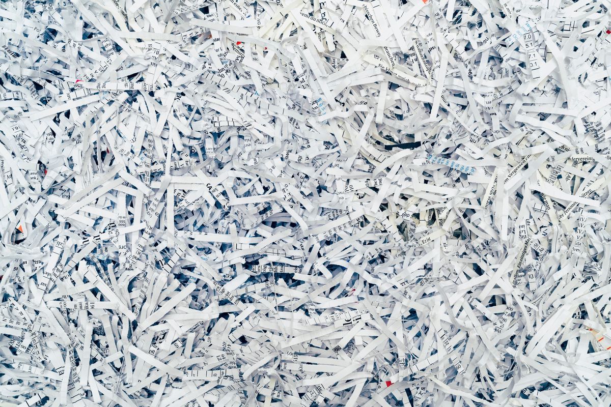 It takes a lot of effort to recycle shredded paper - but reusing it for something else is a much better alternative