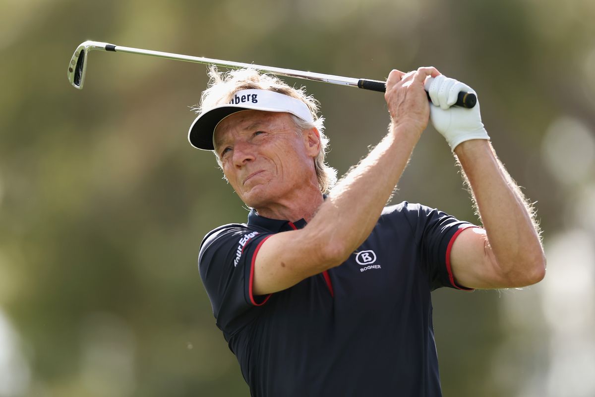 Bernhard Langer of Germany plays a tee shot on the eighth hole during the final round of the Charles Schwab Cup Championship 2025 at Phoenix Country Club on November 16, 2025 in Phoenix, Arizona.