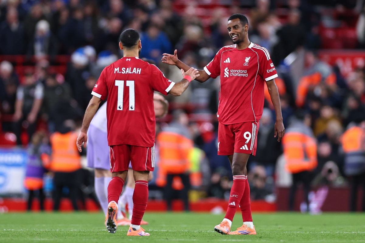 Liverpool stars Alexander Isak and Mohamed Salah