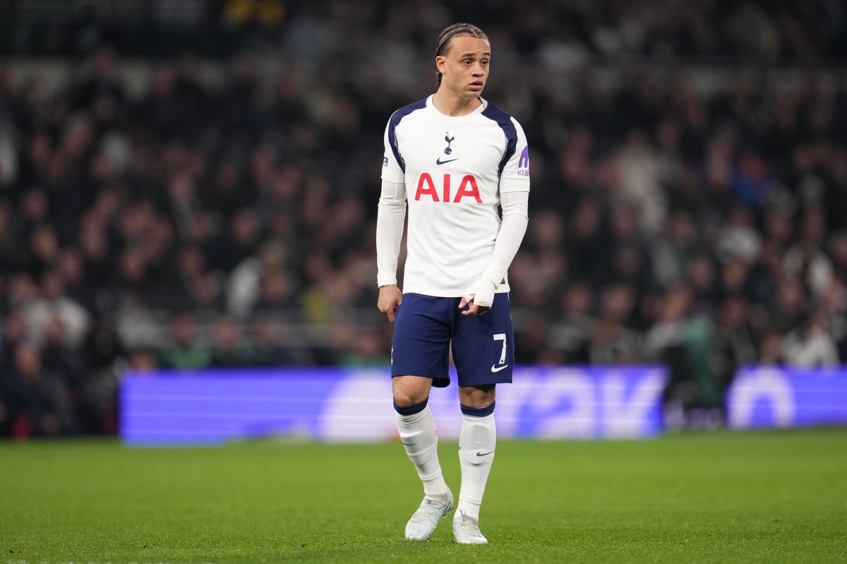 Xavi Simons during the Premier League match between Tottenham Hotspur and Crystal Palace