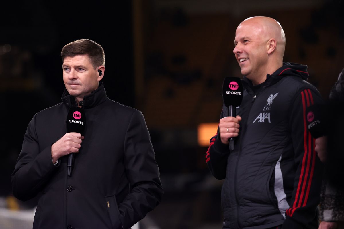 Gerrard covered Tuesday's game between Wolves and Liverpool for TNT Sports