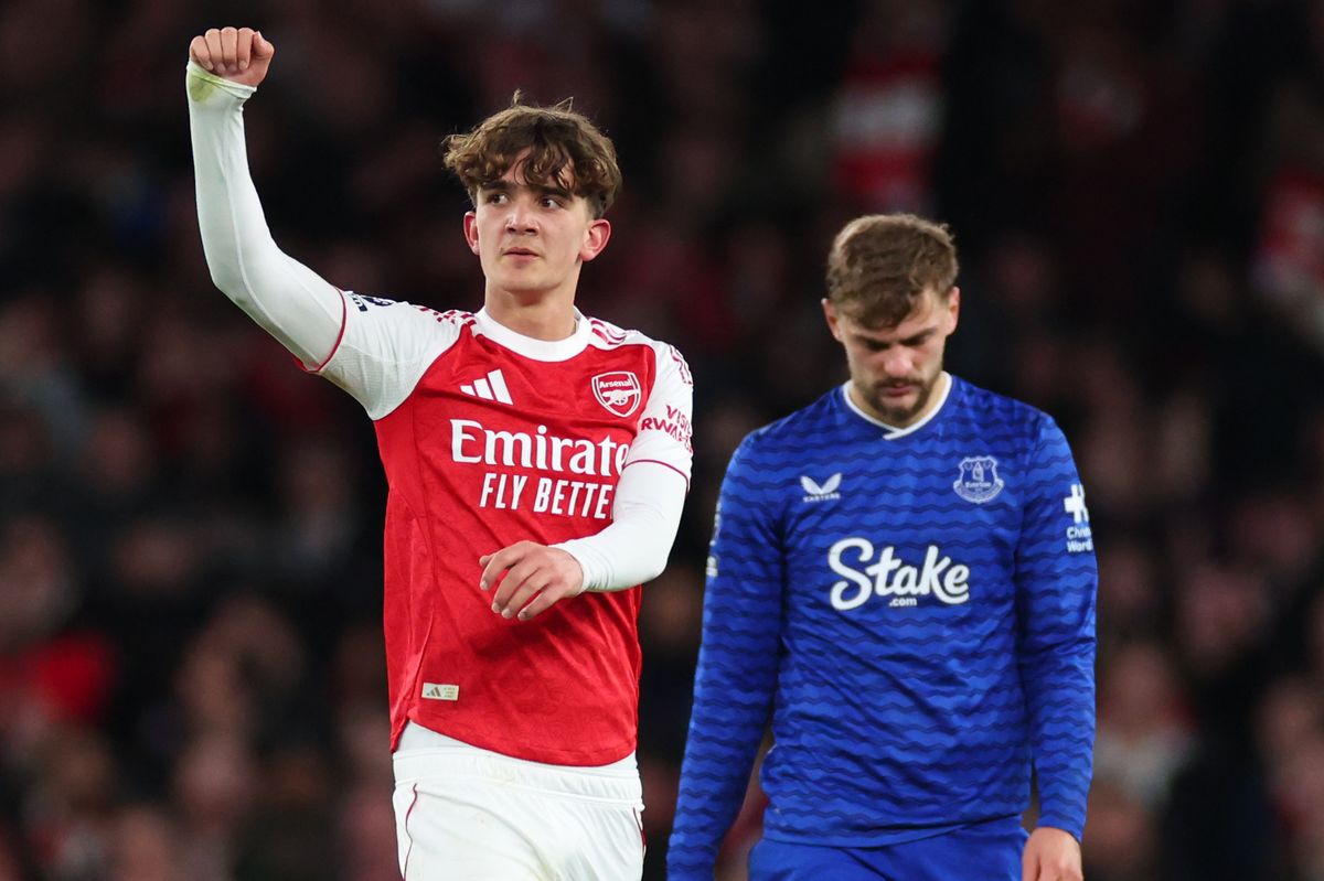 LONDON, ENGLAND - MARCH 14: Max Dowman of Arsenal celebrates during the Premier League match between Arsenal and Everton at Emirates Stadium on March 14, 2026 in London, England. (Photo by Marc Atkins/Getty Images)