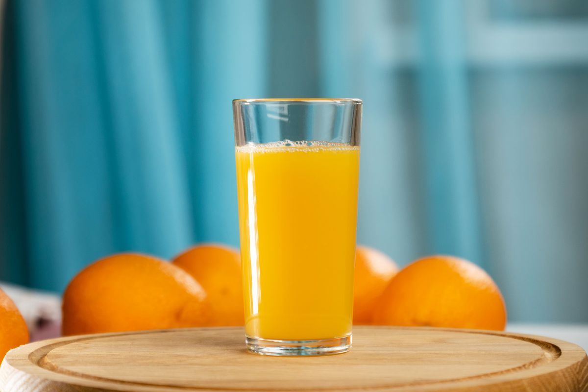Glass of orange juice