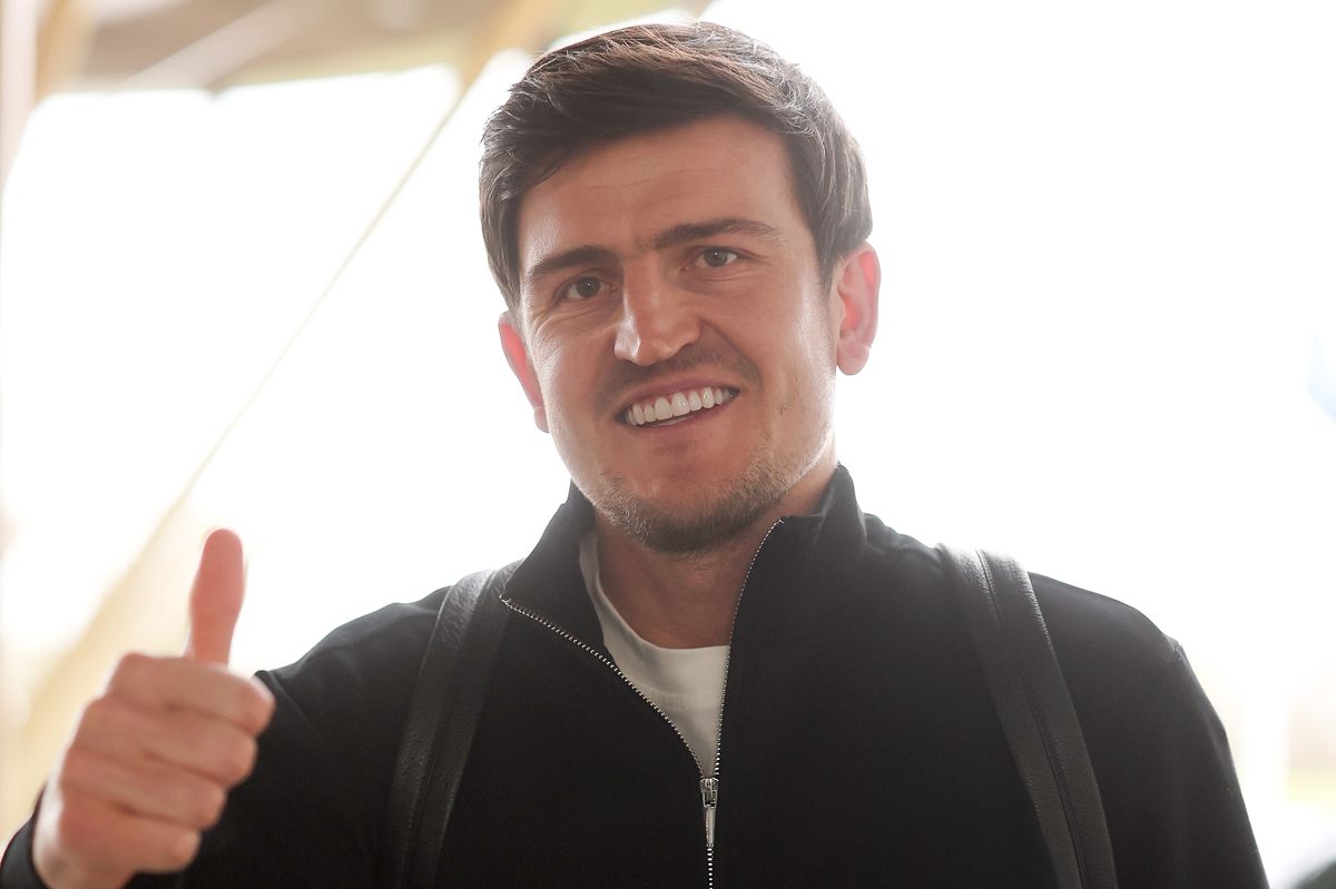 Harry Maguire arrives at St Georges Park