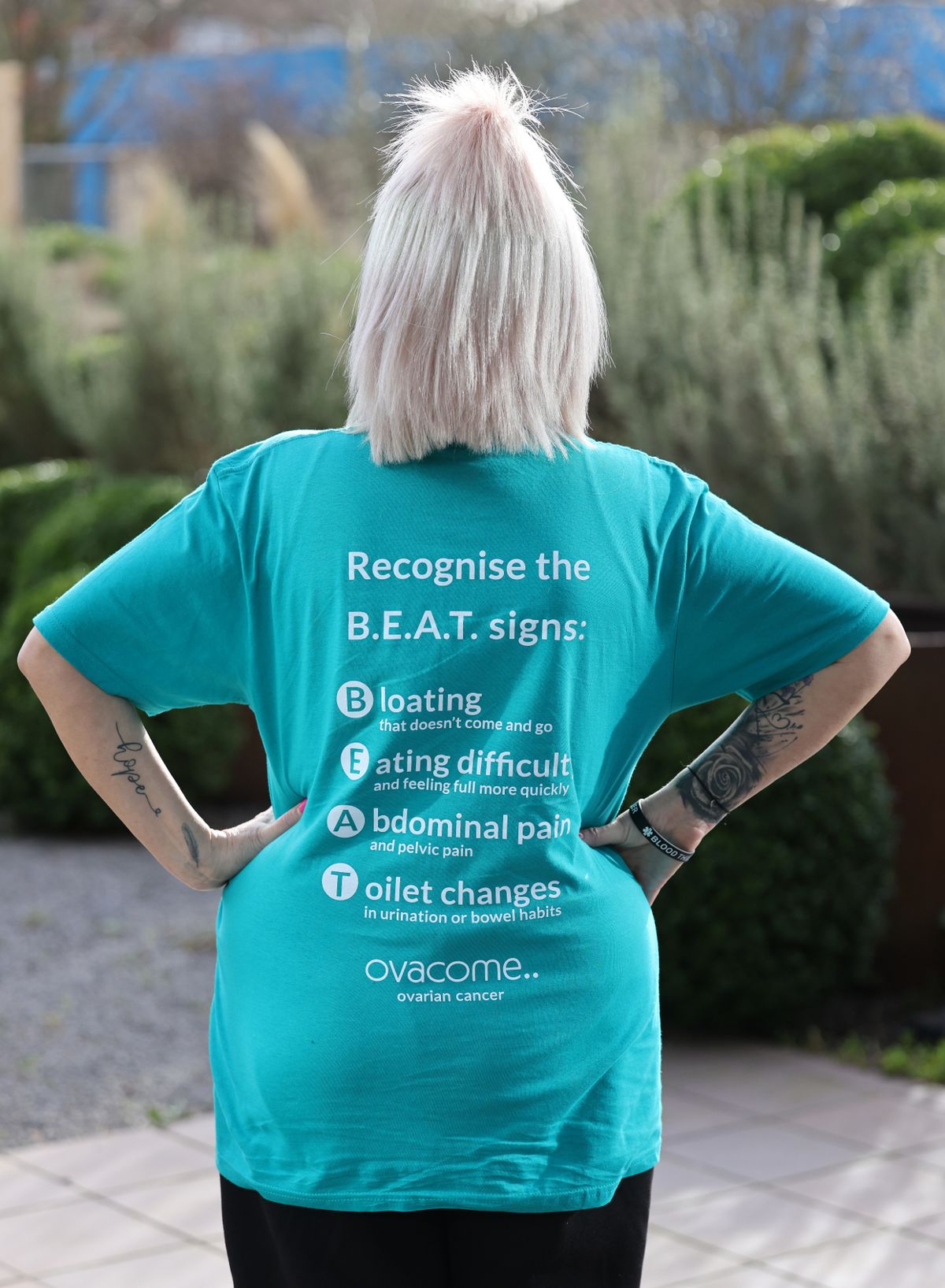 Emma Durkin urges others to recognise the signs of ovarian cancer 