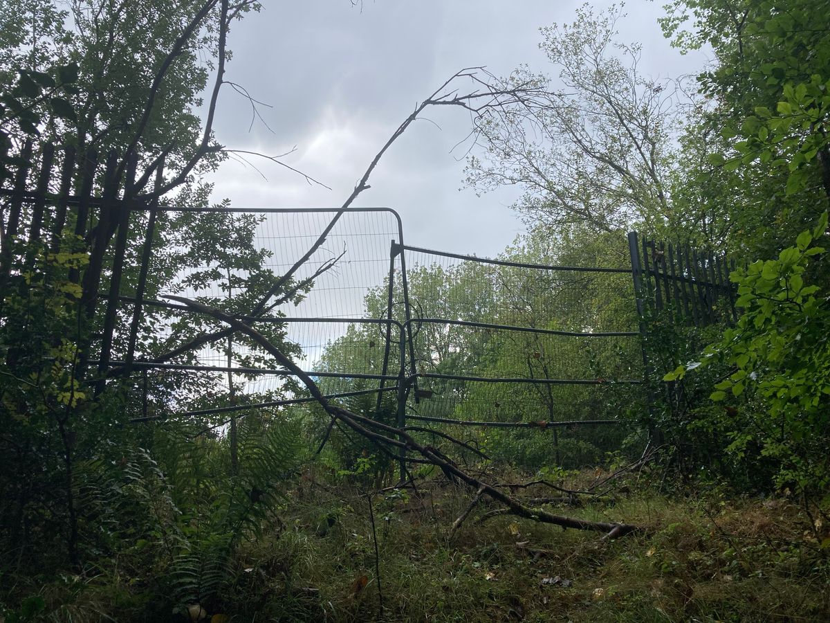 The perimeter of the former Turner Brothers asbestos factory in Rochdale