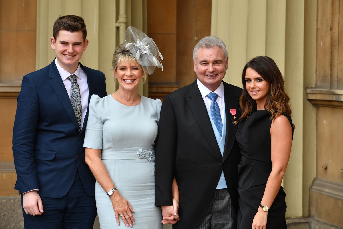 Eamonn Holmes and Ruth Langsford with son Jack and his daughter Rebecca