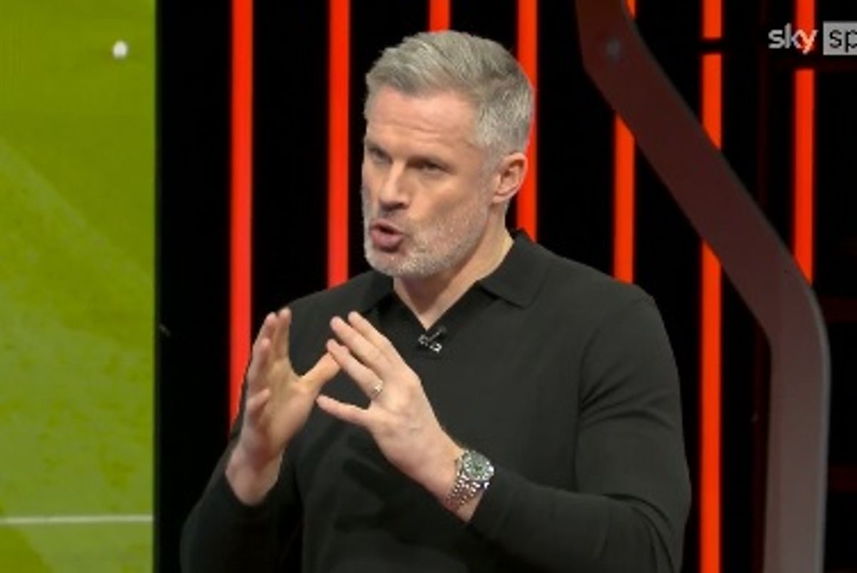 Jamie Carragher has sent a warning to Arne Slot