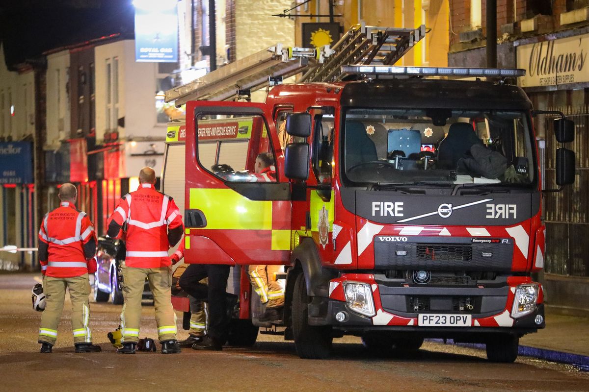 Fire crews spent hours at the scene