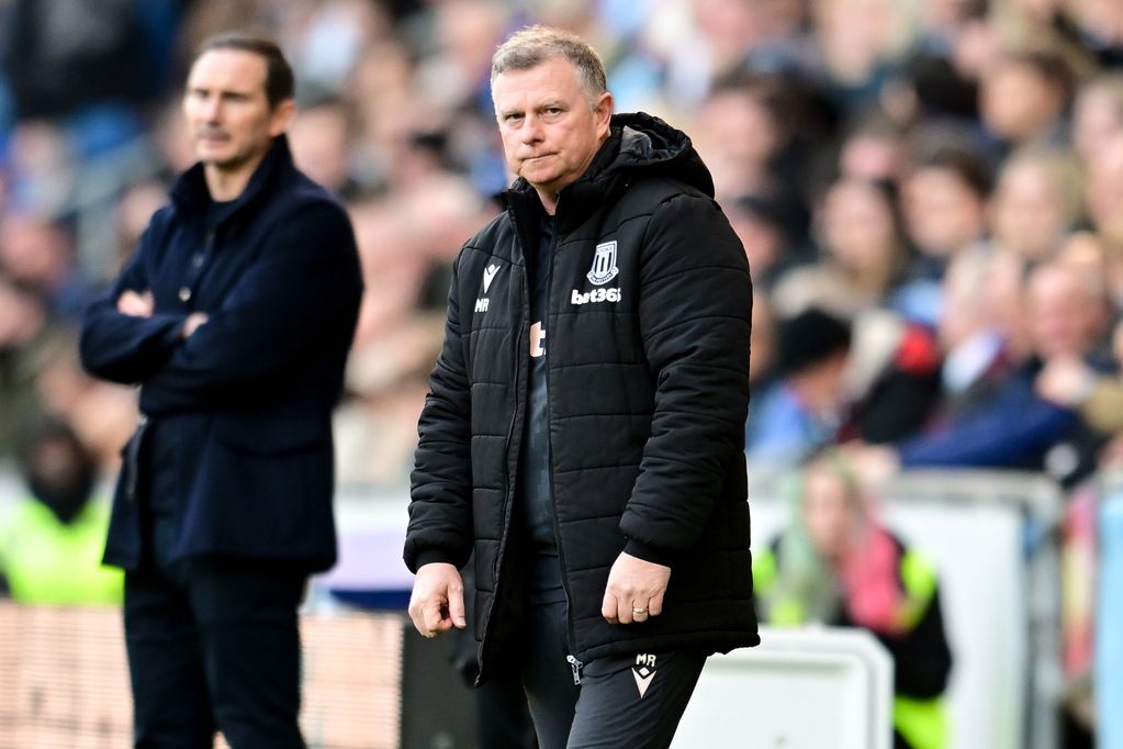 Stoke City Manager Mark Robins during the EFL Sky Bet Championship match against Coventry City
