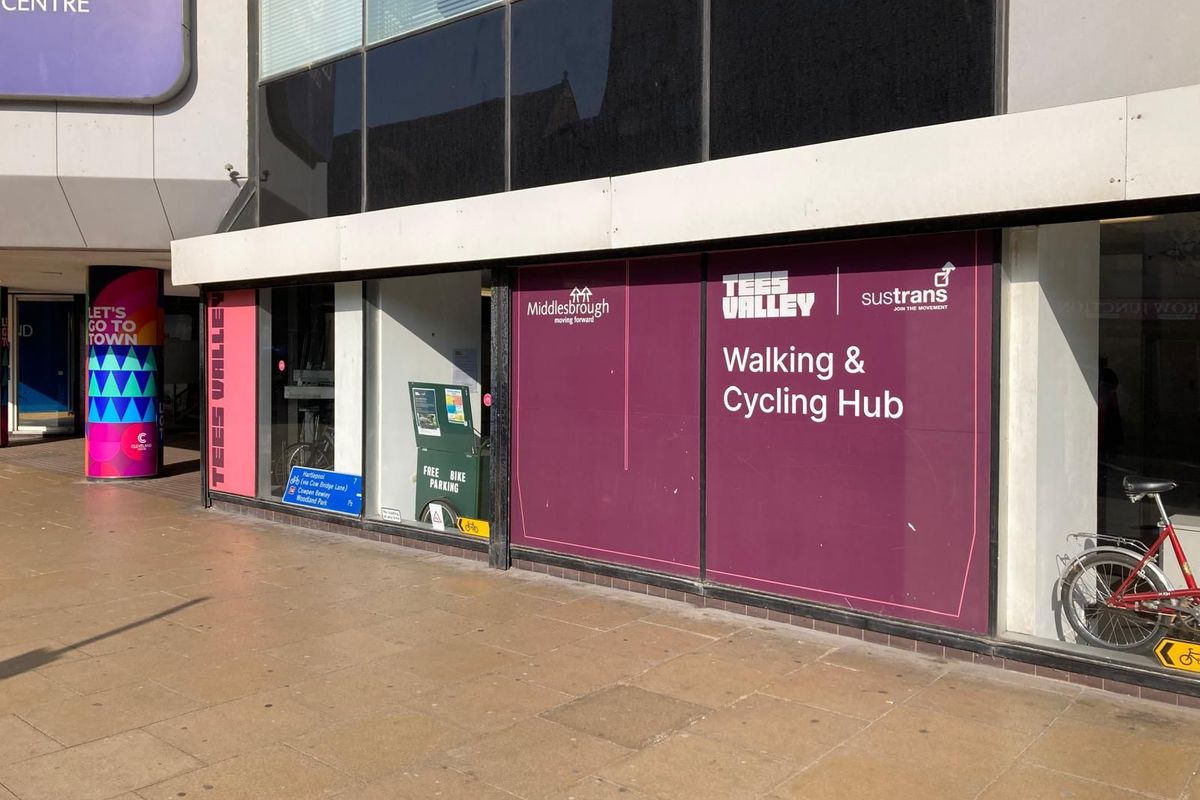 Middlesbrough's walking and cycling hub