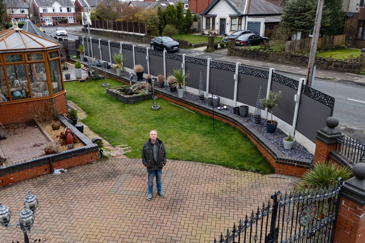 David Hopwood in his garden