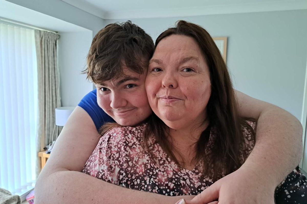 Joanne Bolam with her son Jack