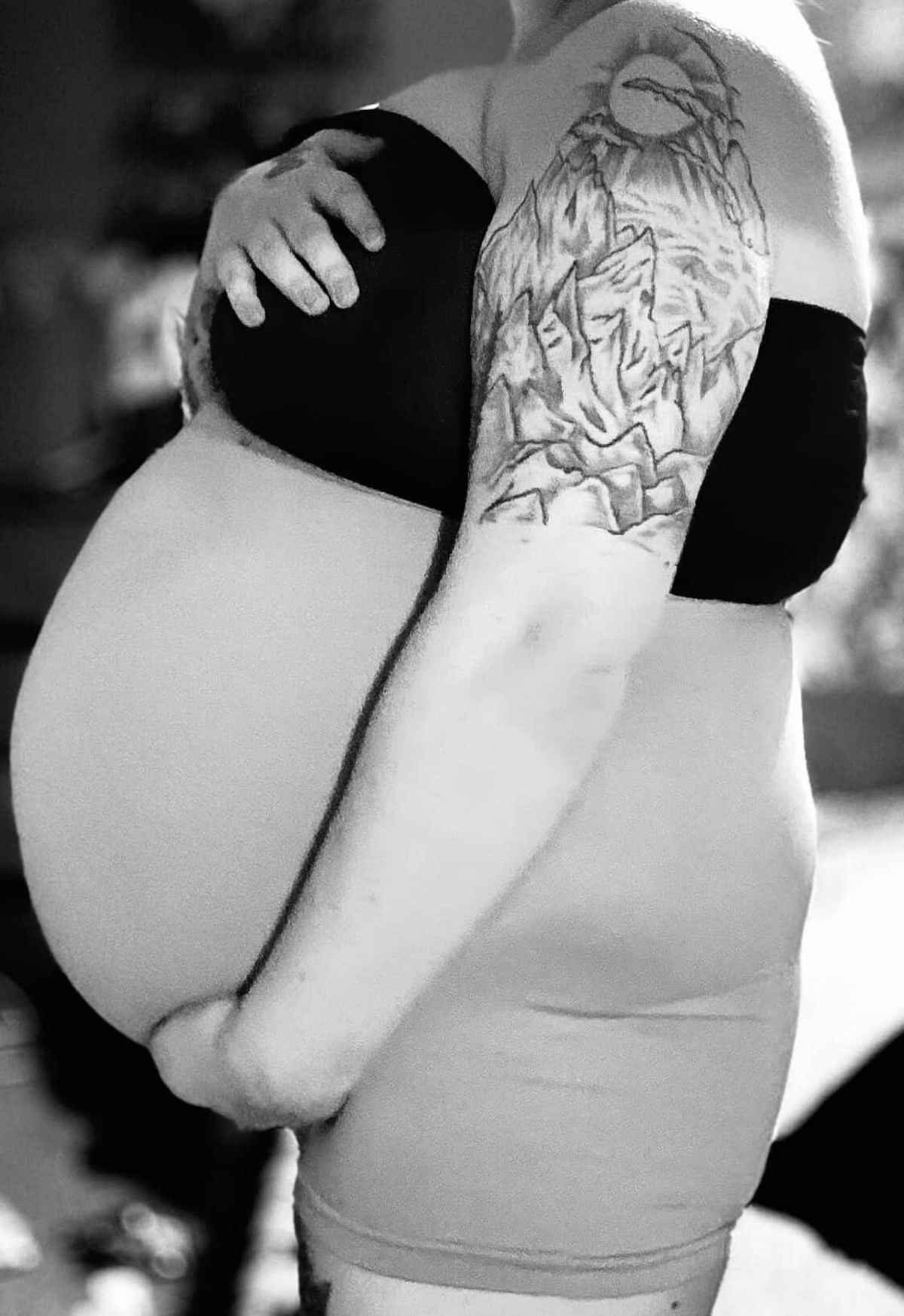 Beth while she was pregnant