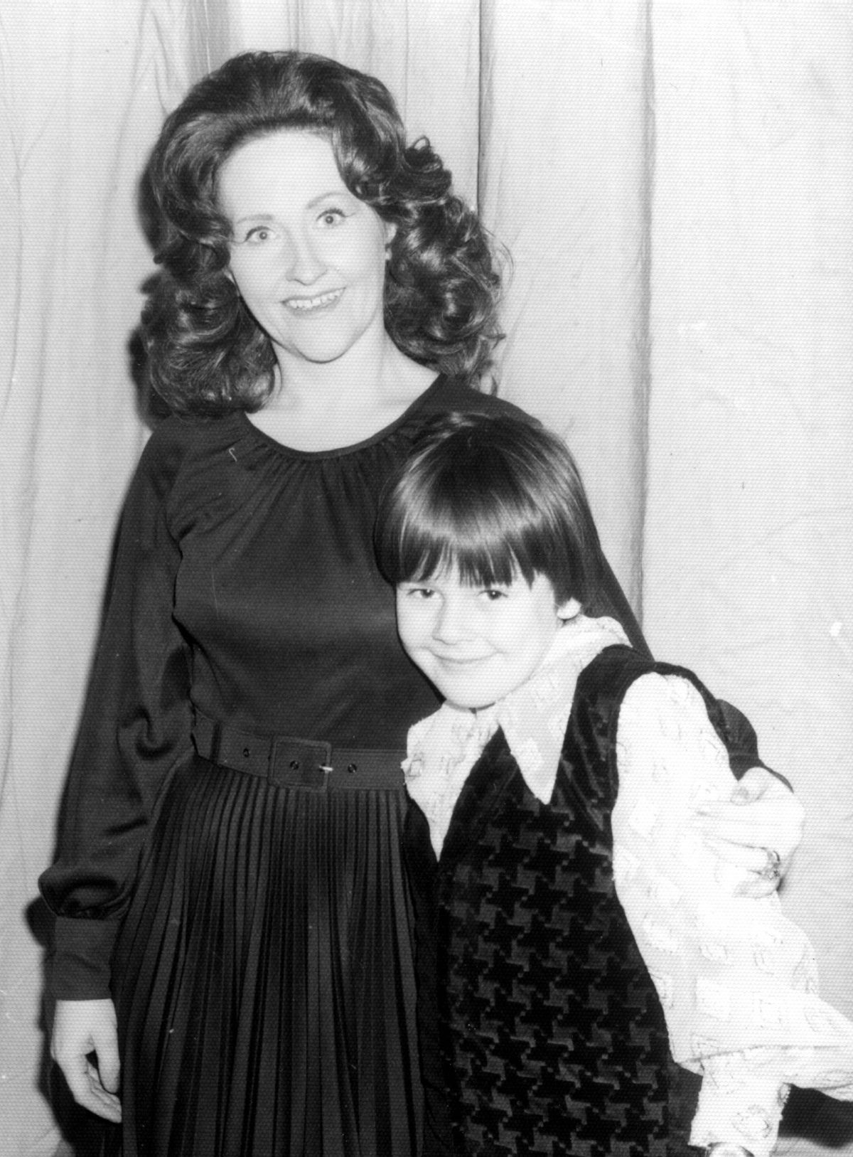 Debbie Neal, left, with her son David Carey on the day of filming Opportunity Knocks