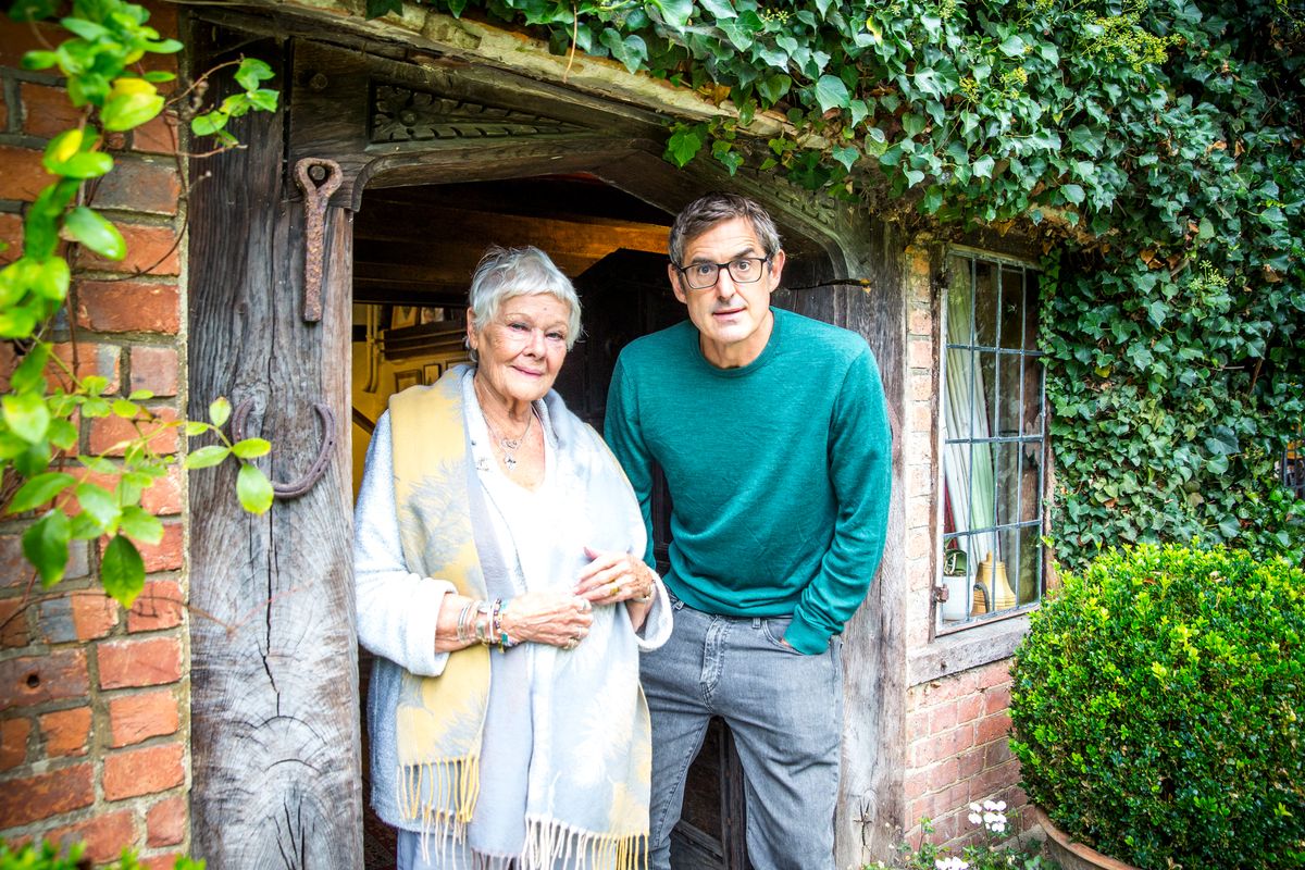 Louis Theroux and Dame Judi Dench