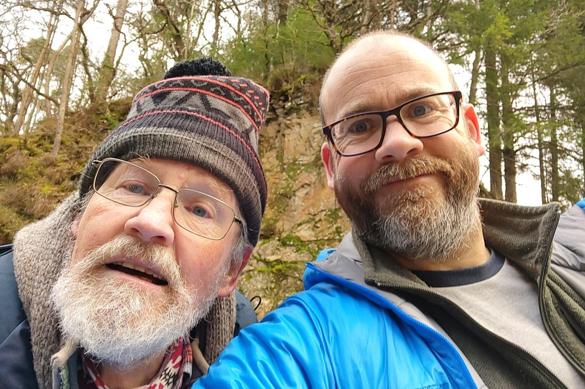 Matt Starling, from Cornwall and his dad Peter who died without the end of life palliative care he needed