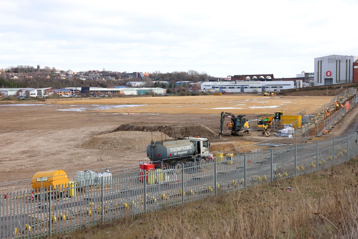 The Crown Works Studios site in Pallion, Sunderland.