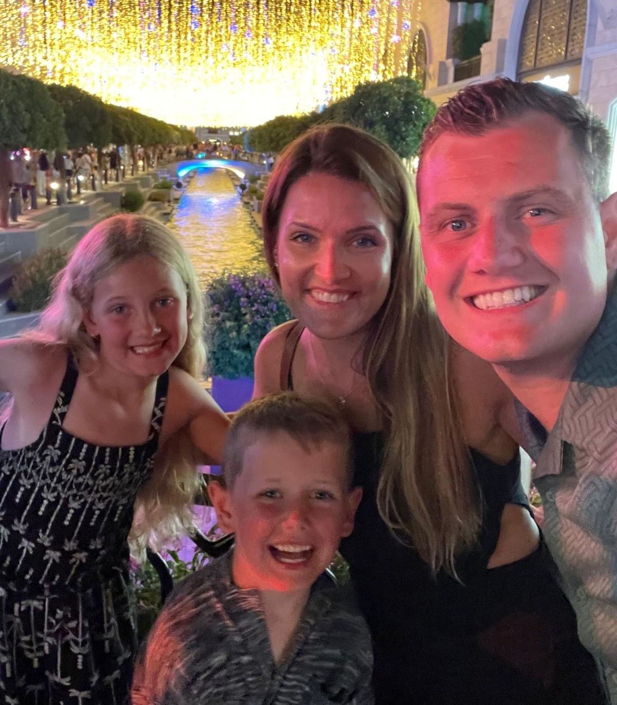 Claire and Perry with their children Bella-Rose and Oakley